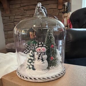 Mackenzie Childs Snowman Cloche ornament